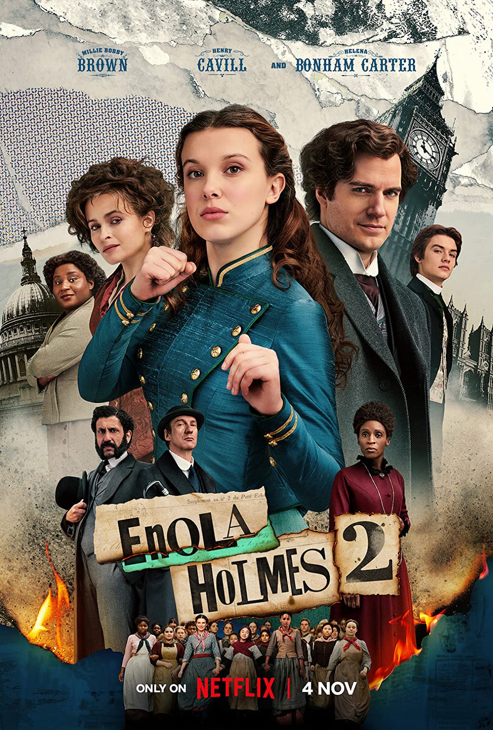 Download Enola Holmes 2 (2022) Dual Audio Hindi – English [DDP 5.1] WEB-DL 1080p [2.7 GB] | 720p [1.1GB] | 480p [400MB] download